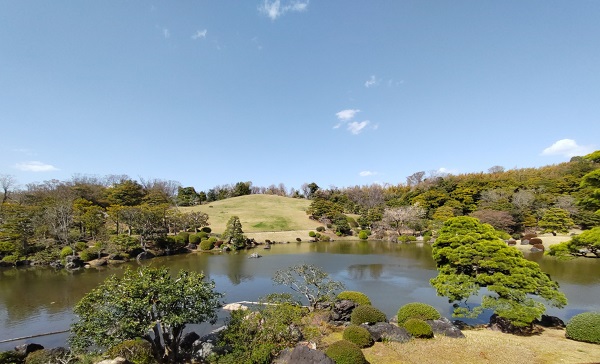 正面の風景